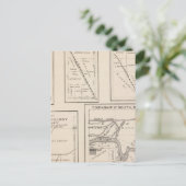 T17S R21E Tulare County Section Map Briefkaart (Staand voorkant)
