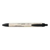 T17S R23E Tulare County Section Map Zwarte Inkt Pen (Achterkant)