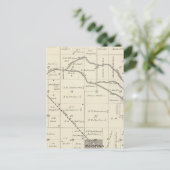 T17S R25E Tulare County Section Map Briefkaart (Staand voorkant)