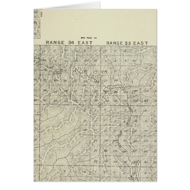T1820S R3236E Tulare County Section Map (Voorkant)