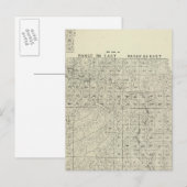 T1820S R3236E Tulare County Section Map Briefkaart (Voorkant / Achterkant)