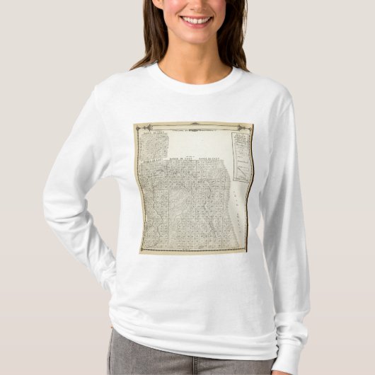T1820S R3236E Tulare County Section Map T-shirt (Voorkant)