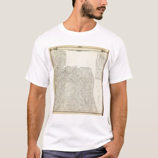 T1820S R3236E Tulare County Section Map T-shirt (Voorkant)