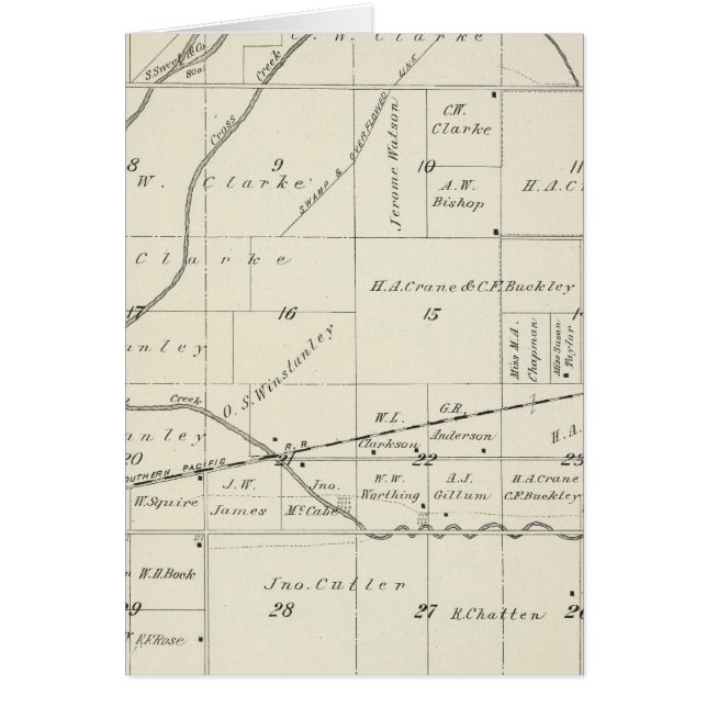 T18S R23E Tulare County Section Map (Voorkant)
