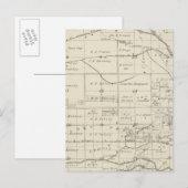 T18S R24E Tulare County Section Map Briefkaart (Voorkant / Achterkant)