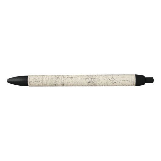 T18S R28E Tulare County Section Map Zwarte Inkt Pen (Voorkant)