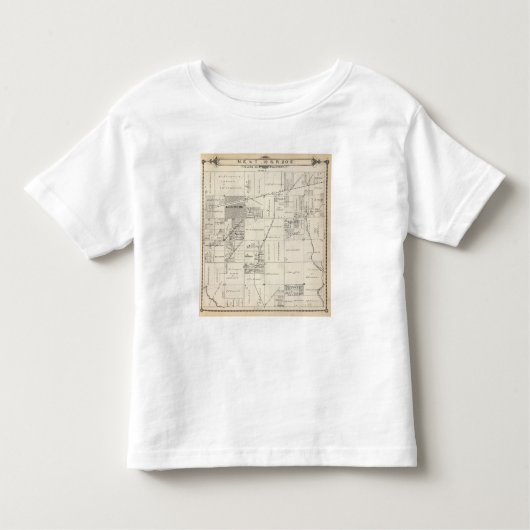 T19S R20E NE 1/4 Tulare County Section Map Kinder Shirts (Voorkant)