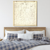 T19S R21E Tulare County Section Map Canvas Afdruk (Insitu (Slaapkamer))