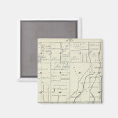 T19S R22E Tulare County Section Map Magneet (Voorkant / Achterkant)