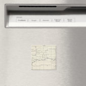 T19S R23E Tulare County Section Map Magneet (Insitu (Vaatwasser))