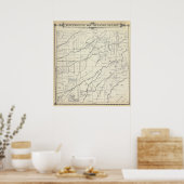 T19S R25E Tulare County Section Map Poster (Keuken)