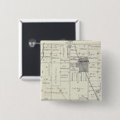 T19S R26E Tulare County Section Map Vierkante Button 5,1 Cm (Voorkant /achterkant)