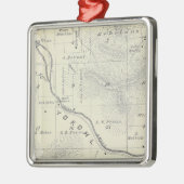 T19S R27E Tulare County Section Map Metalen Ornament (Links)