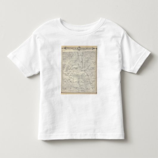 T19S R28E Tulare County Section Map Kinder Shirts (Voorkant)