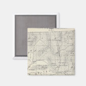 T19S R28E Tulare County Section Map Magneet (Voorkant / Achterkant)