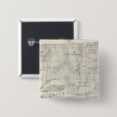T19S R28E Tulare County Section Map Vierkante Button 5,1 Cm (Voorkant /achterkant)