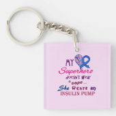 T1 Diabetes Awareness Sleutelhanger My Superheld (voorkant)