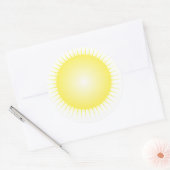 T1a Zonne-energie 1 Ronde Sticker (Envelop)