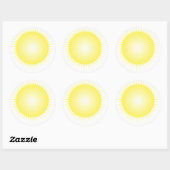 T1a Zonne-energie 1 Ronde Sticker (Vel)