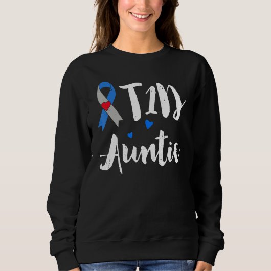 T1D Auntie Type 1 Diabetes Awareness Trui (Voorkant)