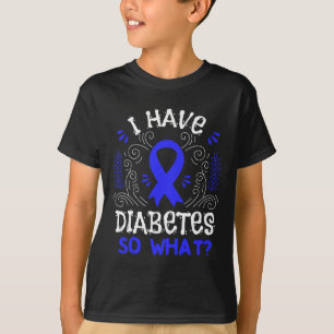 T1d-bewustzijnslintcadeau voor juveniele diabetesp t-shirt