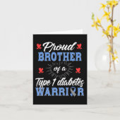T1D Broederdiabetes type 1 Kaart (Gele Bloem)