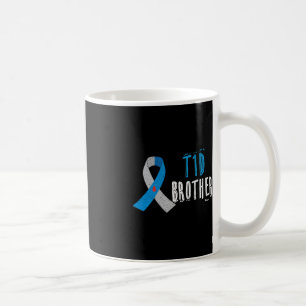 T1D-broer blauw lint type 1 diabetes bewustzijn Koffiemok