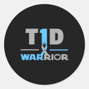 T1d Citaat Leuk Type 1 Diabetes Ronde Sticker