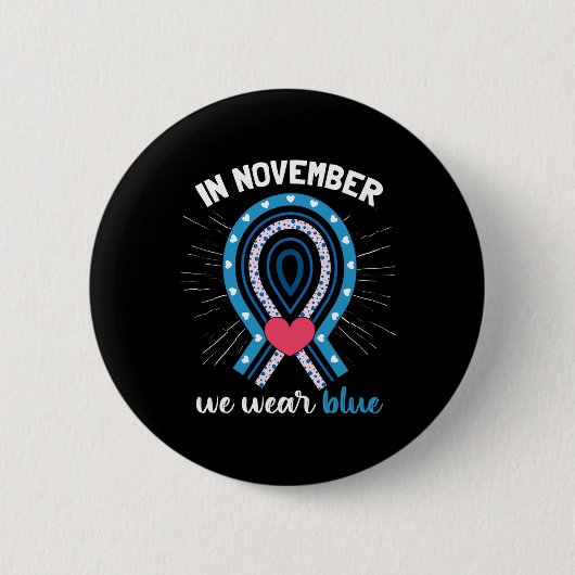 T1d Diabetes Bewustzijn Ronde Button 5,7 Cm (Voorkant)