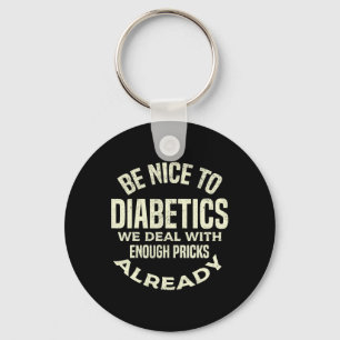 T1d Diabetici Type 1 Diabetes Bewustzijn Mannen Vr Sleutelhanger