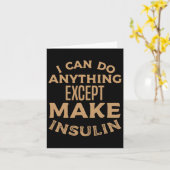 T1d Diabetisch type 1 Diabetes Bewustmakingsprogra Kaart (Gele Bloem)