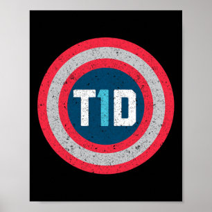 T1d Diabetisch type 1 Diabetes Bewustmakingsprogra Poster