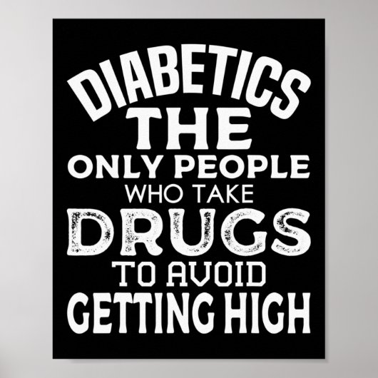T1d Diabetisch type 1 Diabetes Bewustmakingsprogra Poster (Voorkant)