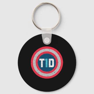T1d Diabetisch type 1 Diabetes Bewustmakingsprogra Sleutelhanger