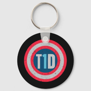 T1d Diabetisch type 1 Diabetes Bewustmakingsprogra Sleutelhanger