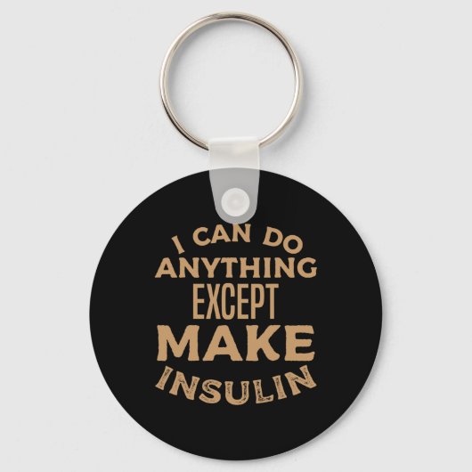 T1d Diabetisch type 1 Diabetes Bewustmakingsprogra Sleutelhanger (Voorkant)