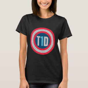 T1d Diabetische Type 1 Diabetes Bewustzijn Mannen T-shirt