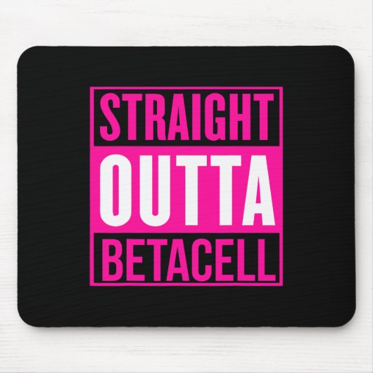 T1D Diabetische type 1 diabetes Man Muismat (Voorkant)