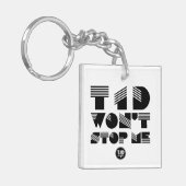 T1d houdt me niet tegen sleutelhanger (Voorkant Links)