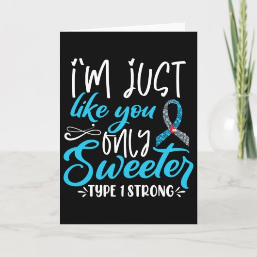 T1d Kids Diabetes Awareness  Kaart (Voorkant)