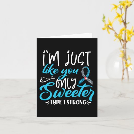 T1D Kinder diabetes Kaart (Gele Bloem)