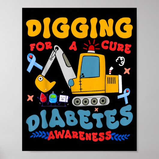 T1d Kinderen Diabetes Bewustzijnsactie Poster (Voorkant)