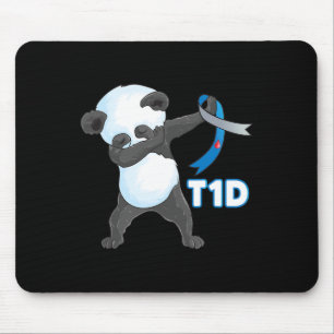 T1D Leuk Schattige Dabbing Panda Type 1 Diabetes A Muismat