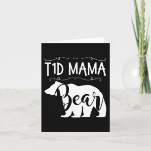 T1D Mama Beer Type1 Diabetes T1 Mam Vrouwen Awaren Kaart
