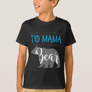 T1d Mama Beer Type1 Diabetes T1 Mama Vrouwen Aware T-shirt
