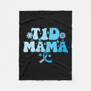 T1d Mama Diabetes Survivor T1d Mom Type 1 Diabetes Fleece Deken