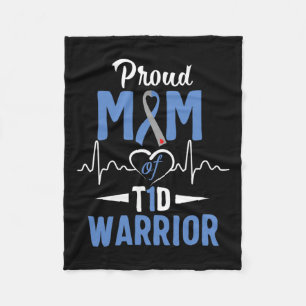 T1d Moeder Diabetes Bewustheid Type 1 Insuline Pa Fleece Deken