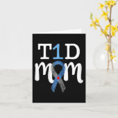 T1D Moeder - Type 1 Diabetes Awareness Mama Kaart (Gele Bloem)