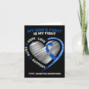 T1d Moeder Vader Zonen Strijd Type 1 Diabetes Bewu Kaart