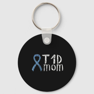 T1d Mom Type 1 Diabetes Awareness Diabetische Gift Sleutelhanger